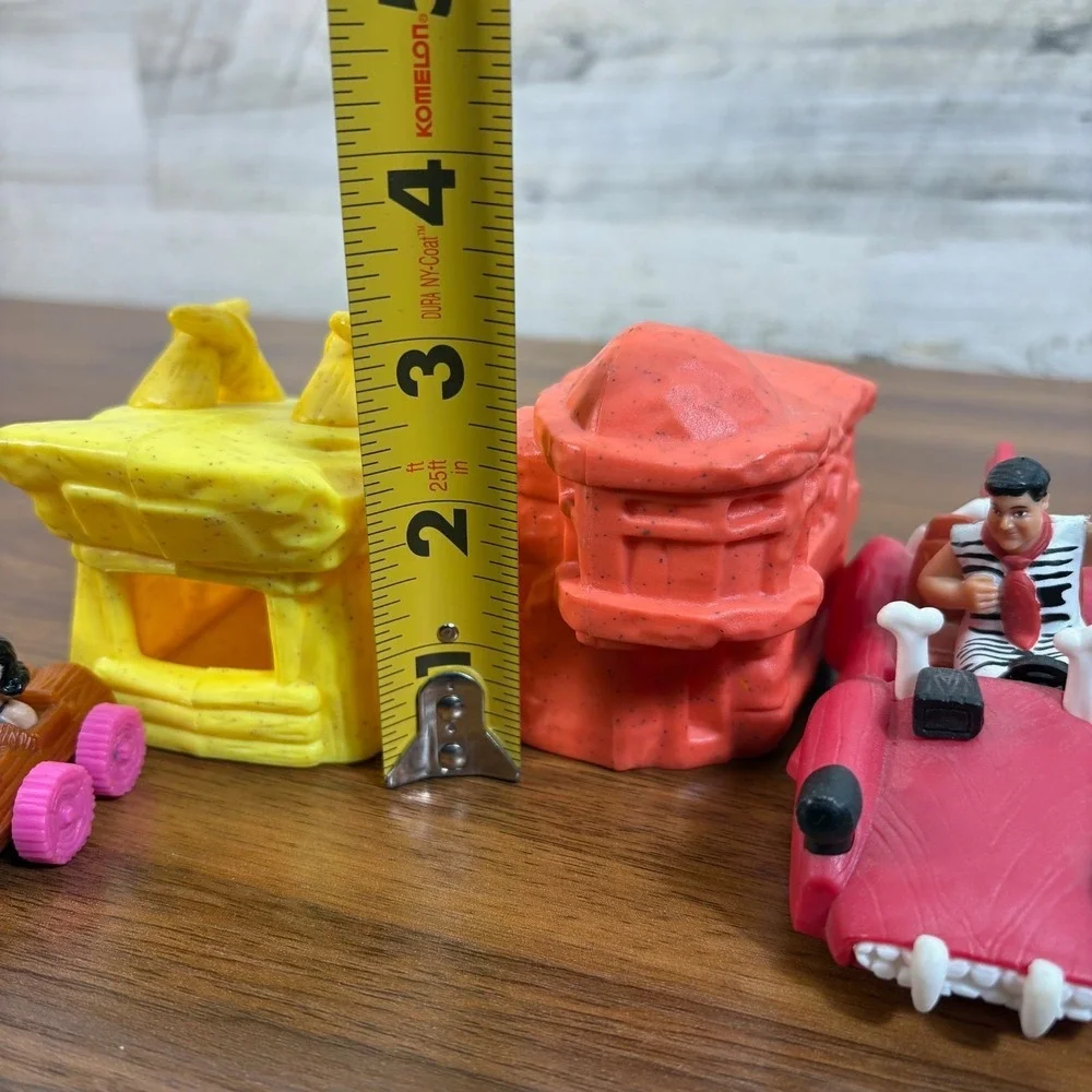 Vintage 1993 McDonald's Flintstones Happy Meal‎ Toys Complete Set Of 5